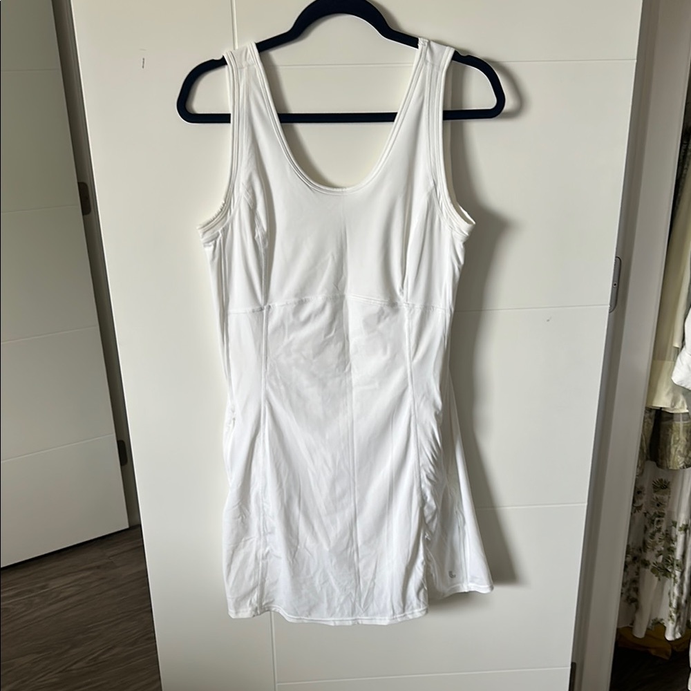 Lole White Scoop Neck Mini Dress